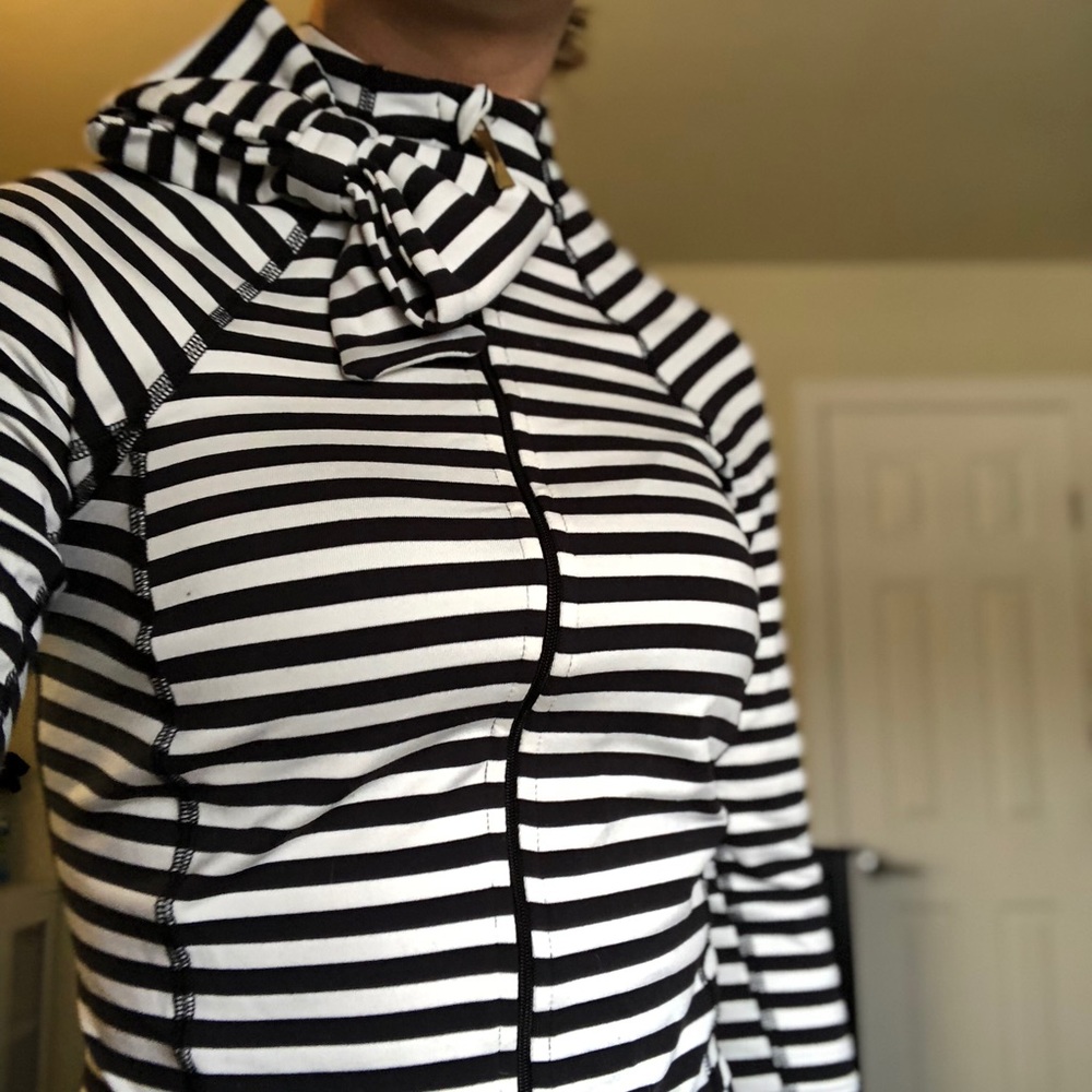 Kate Spade and Beyond Yoga stripped jacket